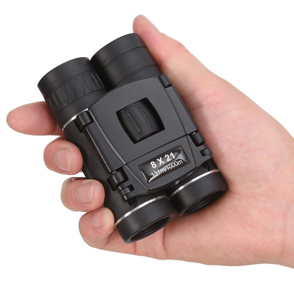 8x21 Compact Mini Binoculars | Lightweight Foldable Travel & Outdoor Viewer